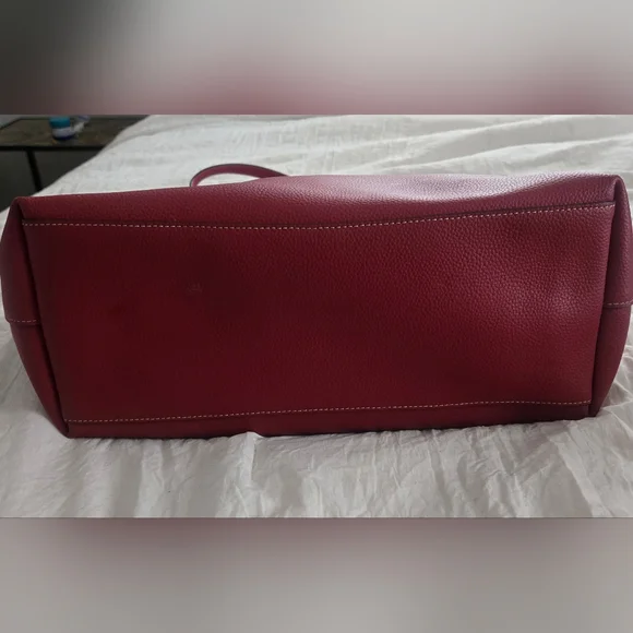 Coach Red Mickey Mouse Leather Tote - Picture 3 of 8